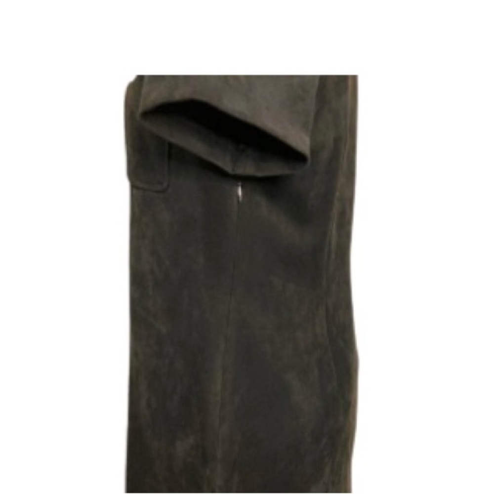 Tommy Hilfiger Black Faux Suede Short Sleeve Dress - Size 8 - Picture 6 of 9